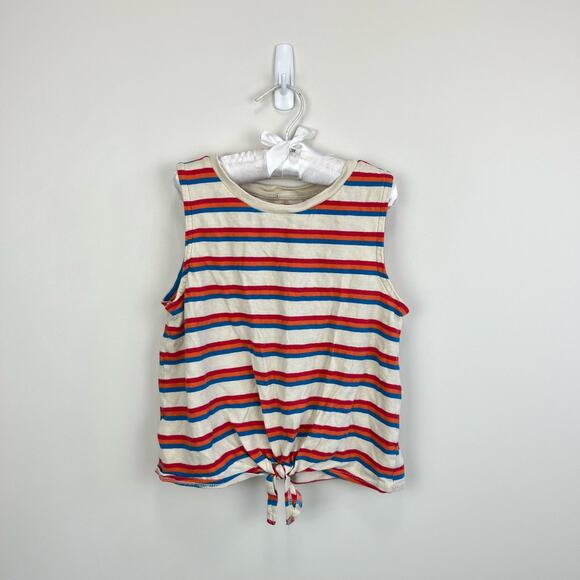 Melrose and Market Girls Striped Tank Top Medium 8/10 - Picture 1 of 5